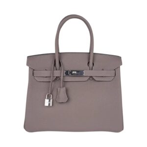 Hermes Birkin 30 Bag Gris Asphalte Togo Leather with Palladium Hardware