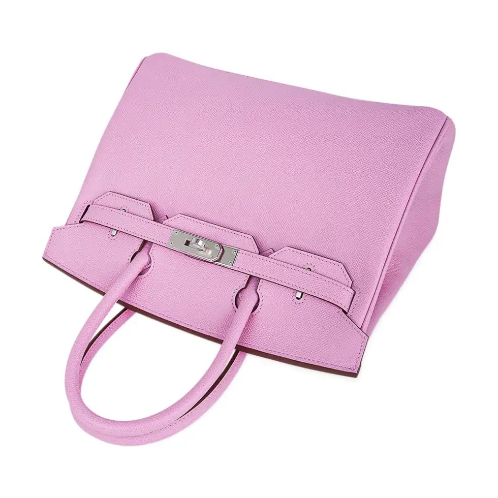 Hermes Birkin 30 Bag Mauve Sylvestre Epsom Leather with Palladium Hardware - Image 5