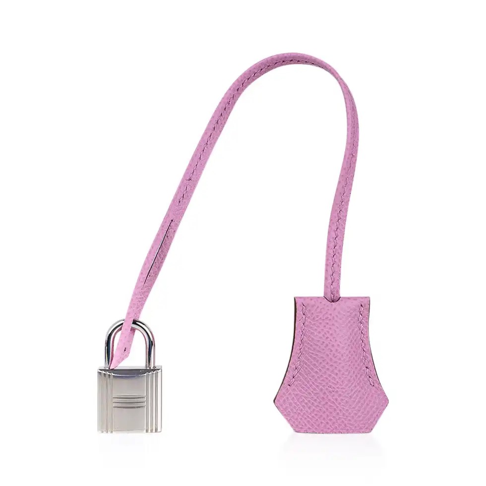 Hermes Birkin 30 Bag Mauve Sylvestre Epsom Leather with Palladium Hardware - Image 9