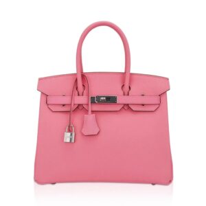 Hermes Birkin 30 Bag Rose Confetti Epsom Leather with Palladium Hardware