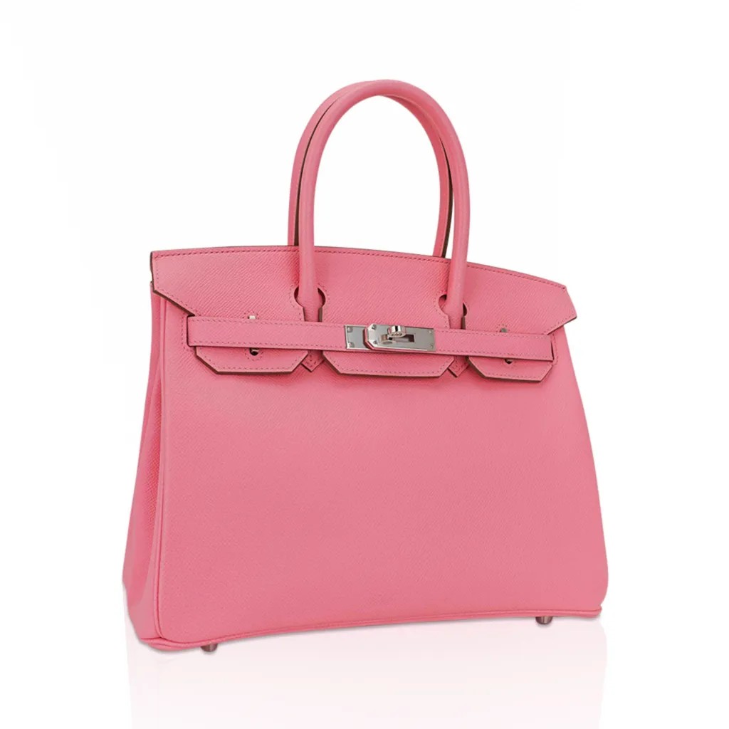 Hermes Birkin 30 Bag Rose Confetti Epsom Leather with Palladium Hardware - Image 2