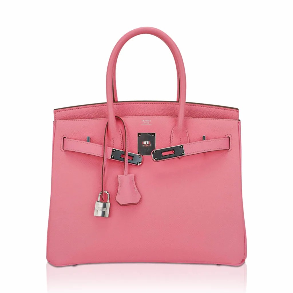 Hermes Birkin 30 Bag Rose Confetti Epsom Leather with Palladium Hardware - Image 3