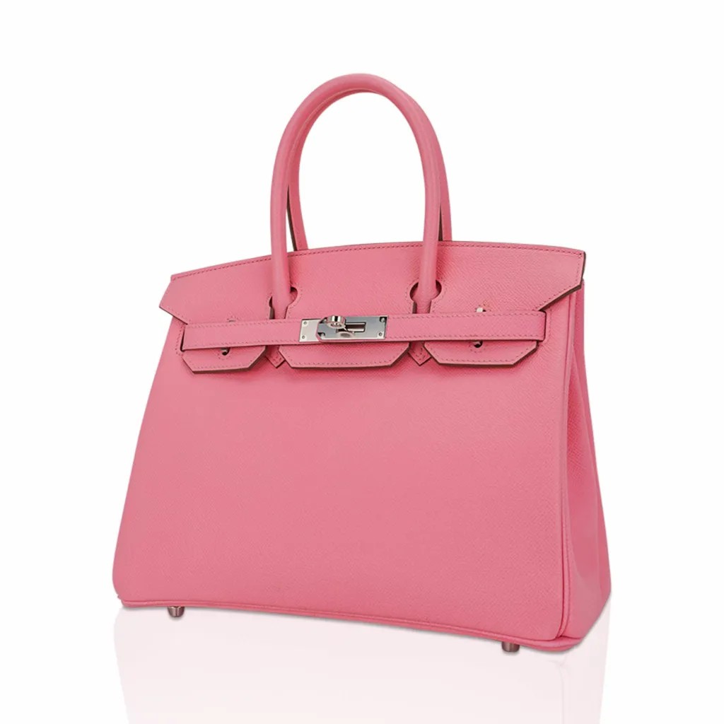 Hermes Birkin 30 Bag Rose Confetti Epsom Leather with Palladium Hardware - Image 4