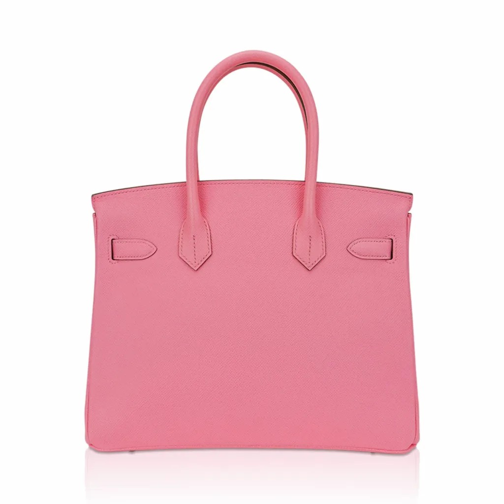 Hermes Birkin 30 Bag Rose Confetti Epsom Leather with Palladium Hardware - Image 6