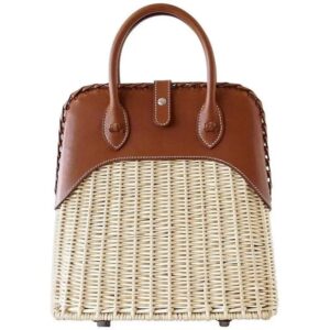Hermes Limited Edition Bolide Bag Picnic Osier Wicker & Barenia Leather